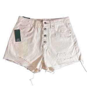 Wild fable high rise cut of jean shorts off white size 6/28